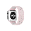 Apple Watch 42mm Ayarlı Delikli Silikon Kordon - Pembe-Beyaz