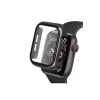 Apple Watch 42mm Camlı Kasa Ekran Koruyucu - Siyah