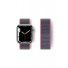 Apple Watch 42mm Hasırlı Cırtcırtlı Kordon - Pembe