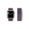 Apple Watch 42mm Hasırlı Cırtcırtlı Kordon - Pembe