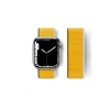 Apple Watch 42mm Hasırlı Cırtcırtlı Kordon - Sarı