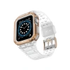 Apple Watch 42mm KR401 Silikon Kordon - Beyaz-Rose
