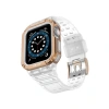 Apple Watch 42mm KR401 Silikon Kordon - Beyaz-Rose