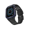 Apple Watch 42mm KR401 Silikon Kordon - Siyah-Mavi