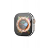 Apple Watch Ultra 49mm Legend Camlı Kasa Ekran Koruyucu - Siyah-Gümüş