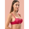 MARSiLYAN- Kırmızı Dolgusuz Mikro Tek Sütyen