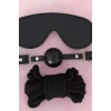 Gözlük Ağız Topu İp Üçlü Deri Harness Set