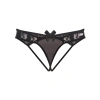  Arkası Açık Siyah Fantezi String Tanga