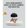 Aromaterapili Usb Hava Nemlendirici – Projeksiyon Işıklı Sessiz Ve Şık Tasarım