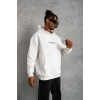 Astronot Baskılı Kapüşonlu Sweat - Beyaz -