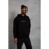 Astronot Baskılı Kapüşonlu Sweat - Siyah -