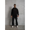 Astronot Baskılı Kapüşonlu Sweat - Siyah -