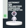 Astronot Tasarımlı Gün Batımı Efektli Şarjlı Led Lamba