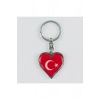 Ay Yıldız Kalp Figürlü Metal Anahtarlık