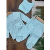 AYAKLI PAMUKLU, DESENLİ, MEVSİMLİK, GÜNLÜK, KIZ ÇOCUK & BEBEK  HASTANE ÇIKIŞ SETİ