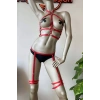Ayarlanabilir Jartiyer Deri Harness Takım - Brf257
