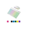 Aydınlatmalı Kablosuz Klavye Mouse Seti Bluetooth Bağlantılı Çoklu Cihaz Uyumlu