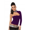 B101432 Pul Payet Aksesuarlı Bluz
