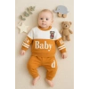 Baby Desenli 2li % 100 Pamuk Erkek Bebek Takımı