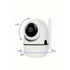 Baby Kamera Kablosuz 720p Beyaz 360 Derece Wifi Kamera Full Hd 1080p