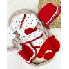 Babydonat Kalp Desenli Dantel işlemeli Hastane Çıkışı