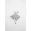 Balerin Broş - Gümüş