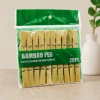 Bambu Ahşap Mandal 20li
