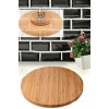 Bambu Döner Standlı 30 cm Lüx Sunum Tabağ 28x28x3,5cm -BLS3030DBNR