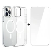 Baseus Crystal İphone 13 Pro Max 6.7 Magsafe Silikon Kılıf + Tempered Ekran Koruyucu Set