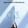 Baseus Crystal İphone 14 Pro Max 6.7 Ultra-thin Silikon Kılıf + Tempered Ekran Koruyucu Set-(5775)