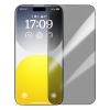 Baseus Crystalline İphone 15 Privacy Hayalet Full Koruma Cam Ekran Koruyucu