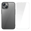 Baseus Glitter İphone 14 6.1 Renkli Kenar Silikon Kılıf + Tempered Ekran Koruyucu Set