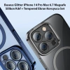 Baseus Glitter İphone 14 Pro Max 6.7 Magsafe Silikon Kılıf + Tempered Ekran Koruyucu Set