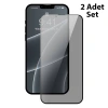 Baseus İphone 13 Mini 0.23mm Gizlilik Hayalet Full Ekran Koruyucu 2 Adet Set