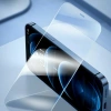 Baseus İphone 15 Pro Corning Serisi Silikon Kılıf + Tempered Ekran Koruyucu Set-(5775)