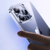 Baseus İphone 15 Pro Max Schott Serisi Şeffaf Silikon Kılıf + Tempered Ekran Koruyucu Set-(5775)