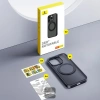 Baseus İphone 15 Pro Skyring Serisi Standlı Magsafe Manyetik Kılıf + Tempered Ekran Koruyucu Set