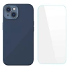 Baseus Liquid Silica Gel İphone 14 6.1 Silikon Kılıf + Tempered Ekran Koruyucu Set
