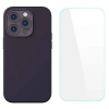 Baseus Liquid Silica İphone 14 Pro Silikon Kılıf + Tempered Ekran Koruyucu Set
