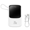 Baseus Qpow Pro Dijital Göstergeli 10000mah 20w Hızlı Şarj Powerbank İphone Lightning Kablolu