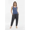 Bayan Yazlık Poly Şalvarlı Pijama 21519