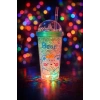 Bear Suluk Pipetli Buzlu Cam Görünümlü Led Işıklı 450 ML Çift Katman Mika 2093 Yeşil