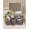 Bebek Beşik Başucu Düzenleyici Kapaklı 5 Bölmeli Organizer
