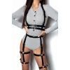 Bel Kemerli Alt Ve Üst Takım Deri Harness - Brf709