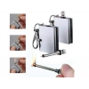 Benzinli Kibrit Çakmak Magnezyum Çubuklu Anahtarlıklı Benzinli Metal Kibrit Gümüş