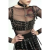 Beşli Göğüs Bağlamalı Ve Etek Deri Harness - Brf891