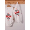 Best Mom ve Dad Desenli Askılı Unisex Body