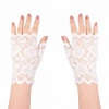 Beyaz Dantel Parmaksız Kısa Eldiven