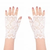 Beyaz Dantel Parmaksız Kısa Eldiven