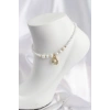 Beyaz İnci İstiridyeli Model Halhal - TJ-HH1670